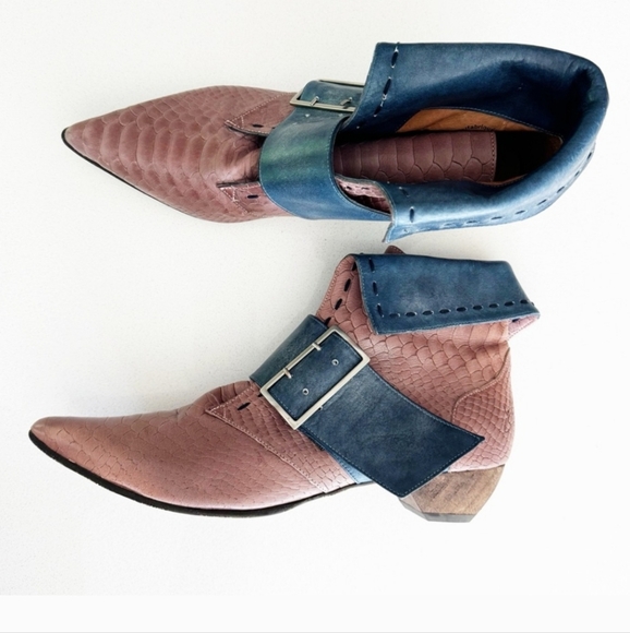 Fluevog Fold-over Booties - Picture 1 of 8